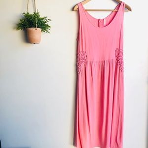 FREE TO FLY Pink Midi Dress